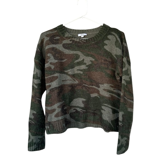 RAILS Perci Wool-blend Camo Sweater In Olive - Size XS - Picture 3 of 9